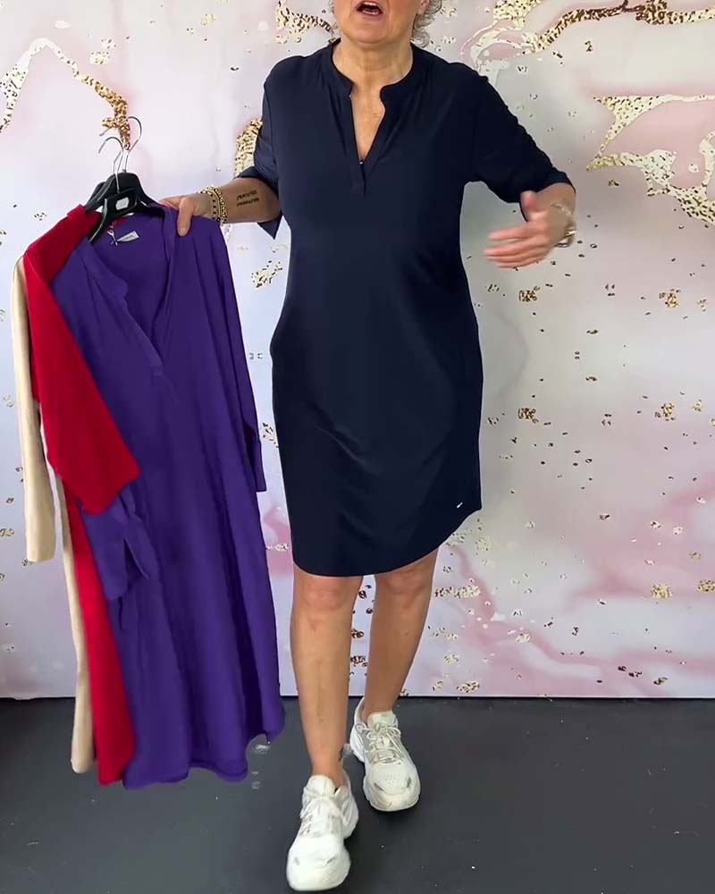 Orlane – Elegante jurk met V-hals