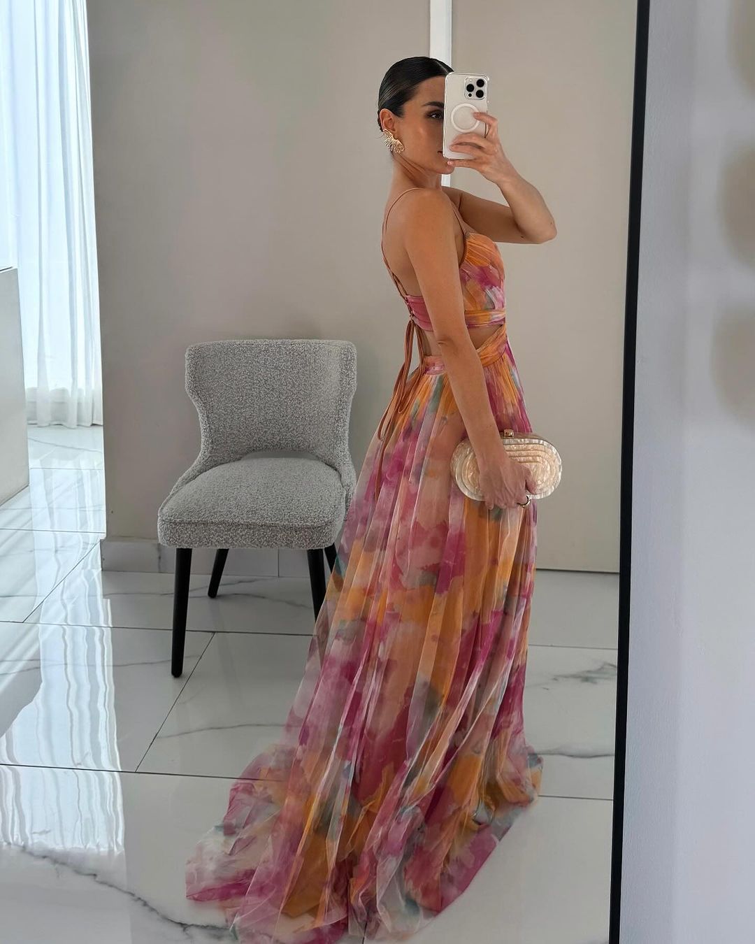 Betoverende Maxi-jurk met Bloemenprint