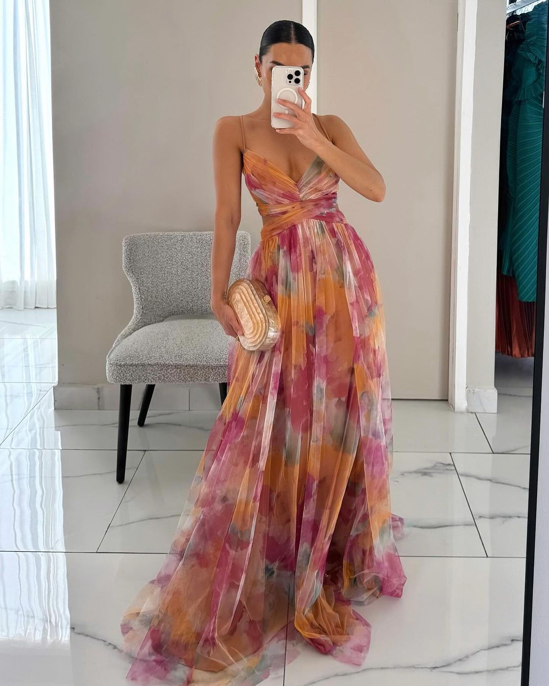 Betoverende Maxi-jurk met Bloemenprint