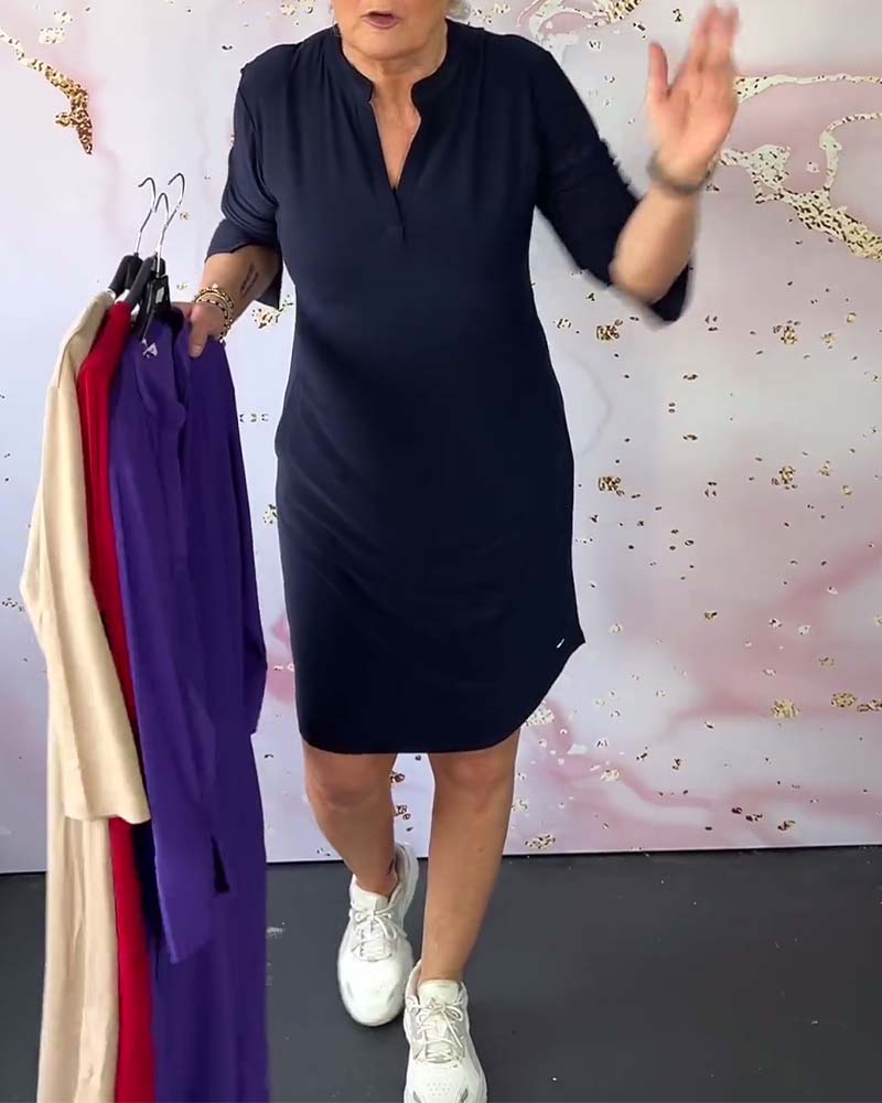 Orlane – Elegante jurk met V-hals
