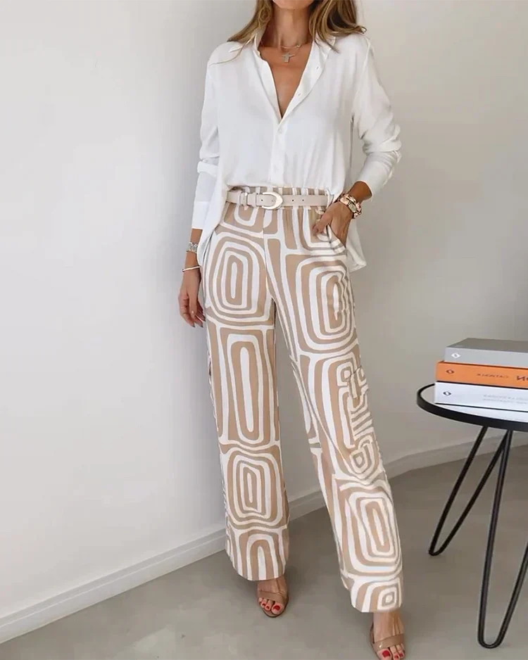 Olivia | Stijlvolle Tweedelige Set (Cadeau: GRATIS Riempje)