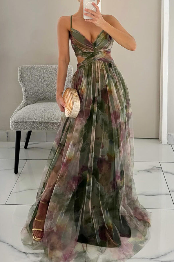 Betoverende Maxi-jurk met Bloemenprint