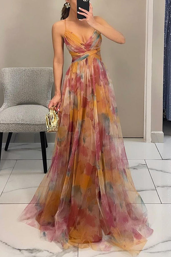 Betoverende Maxi-jurk met Bloemenprint