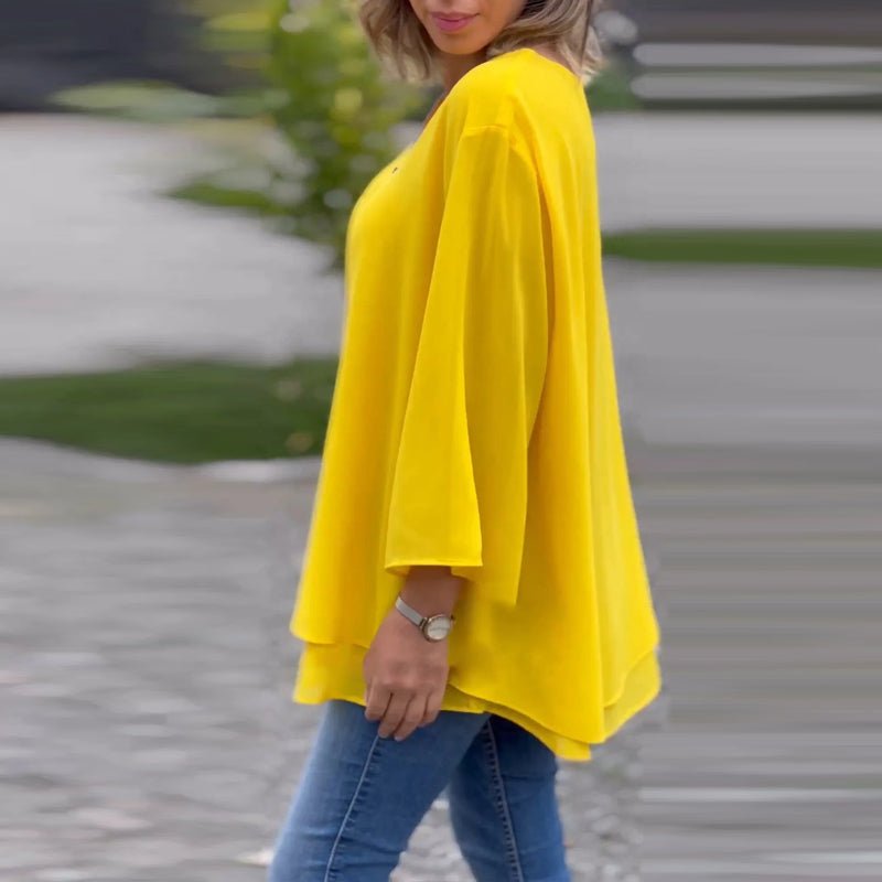 Aria | Lichtgewicht Blouse met Rits