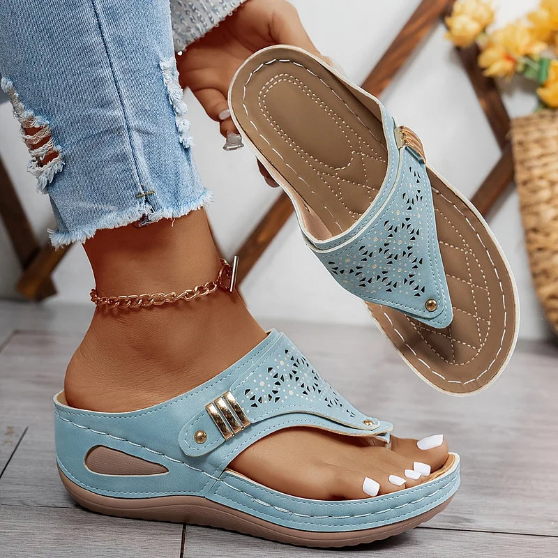 Prime™ | Zomersandalen met Sleehak