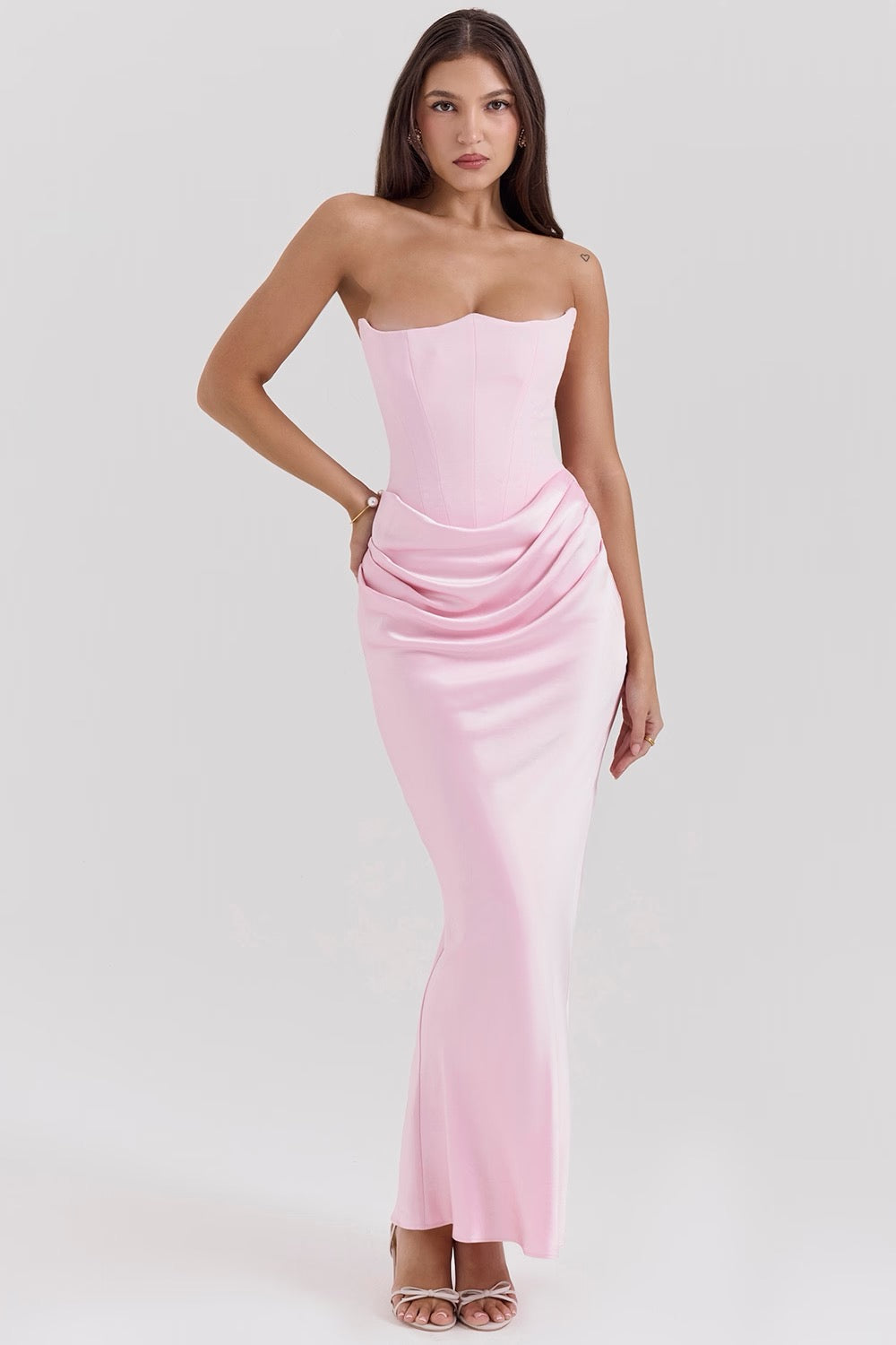 Tessa | Straploze Maxi Jurk