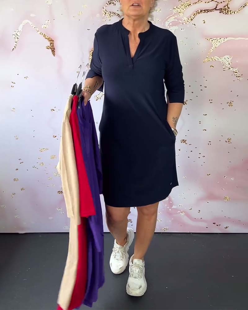Orlane – Elegante jurk met V-hals