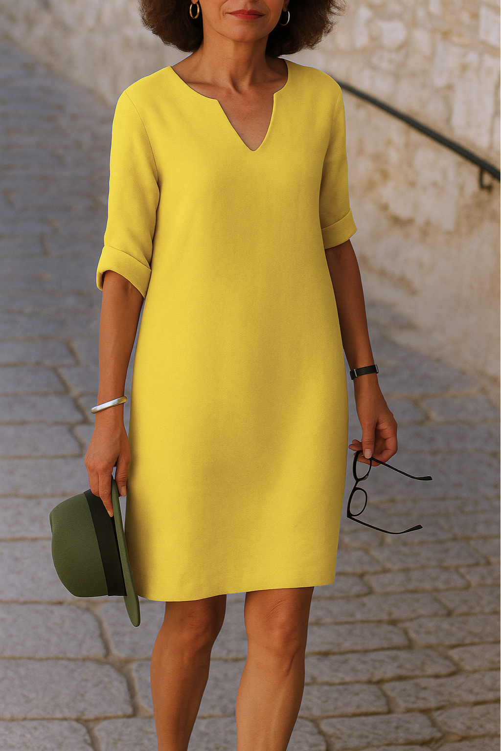 Ninon – Elegante Jurk met V-Hals