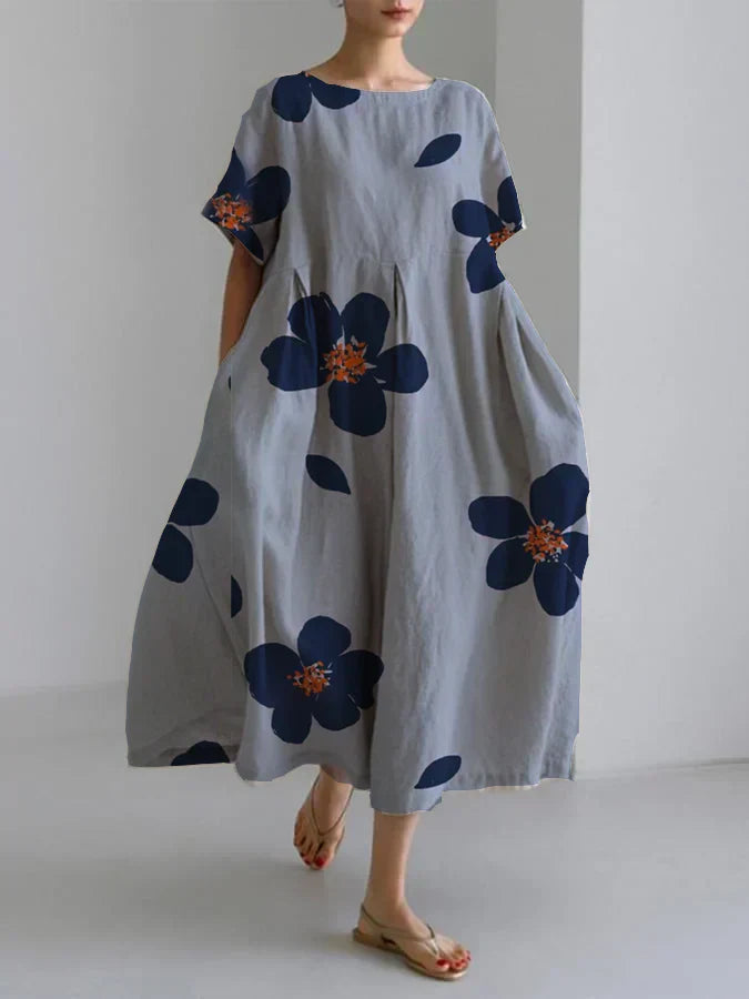 RAFFAELLA | Elegante Lange Bloemenjurk