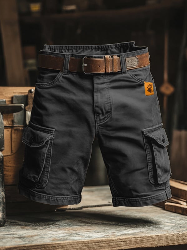 Prime™ – Retro Cargo Shorts met Meerdere Zakken