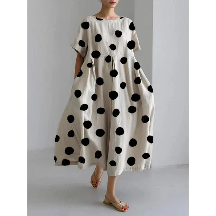 VALENTINA | Zomerjurk met Stippen en Comfort