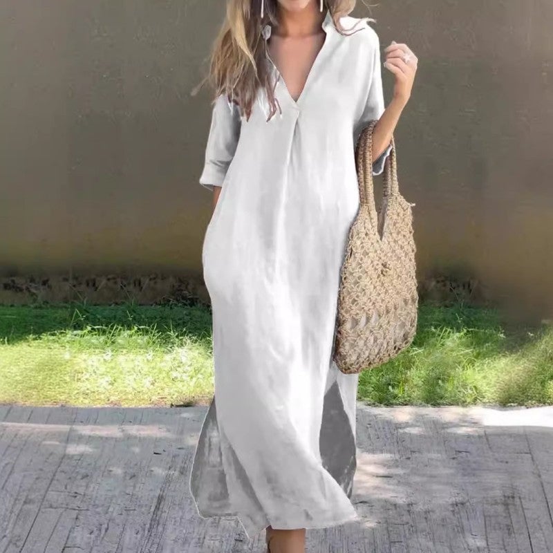 Charlotte - Casual Jurk met V-Hals