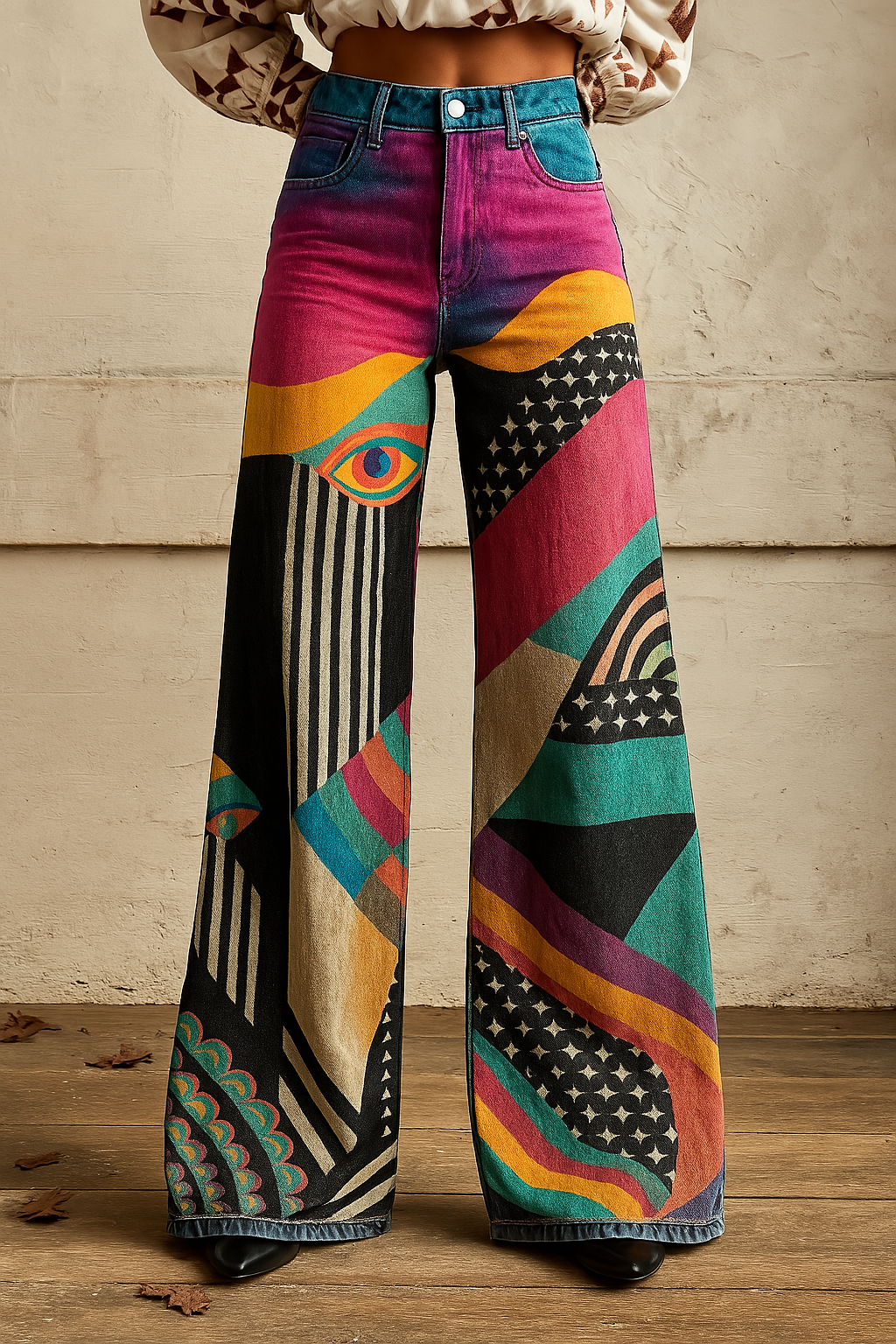 Claire | Elegante Boho Vintagebroek voor een Stijlvolle Look