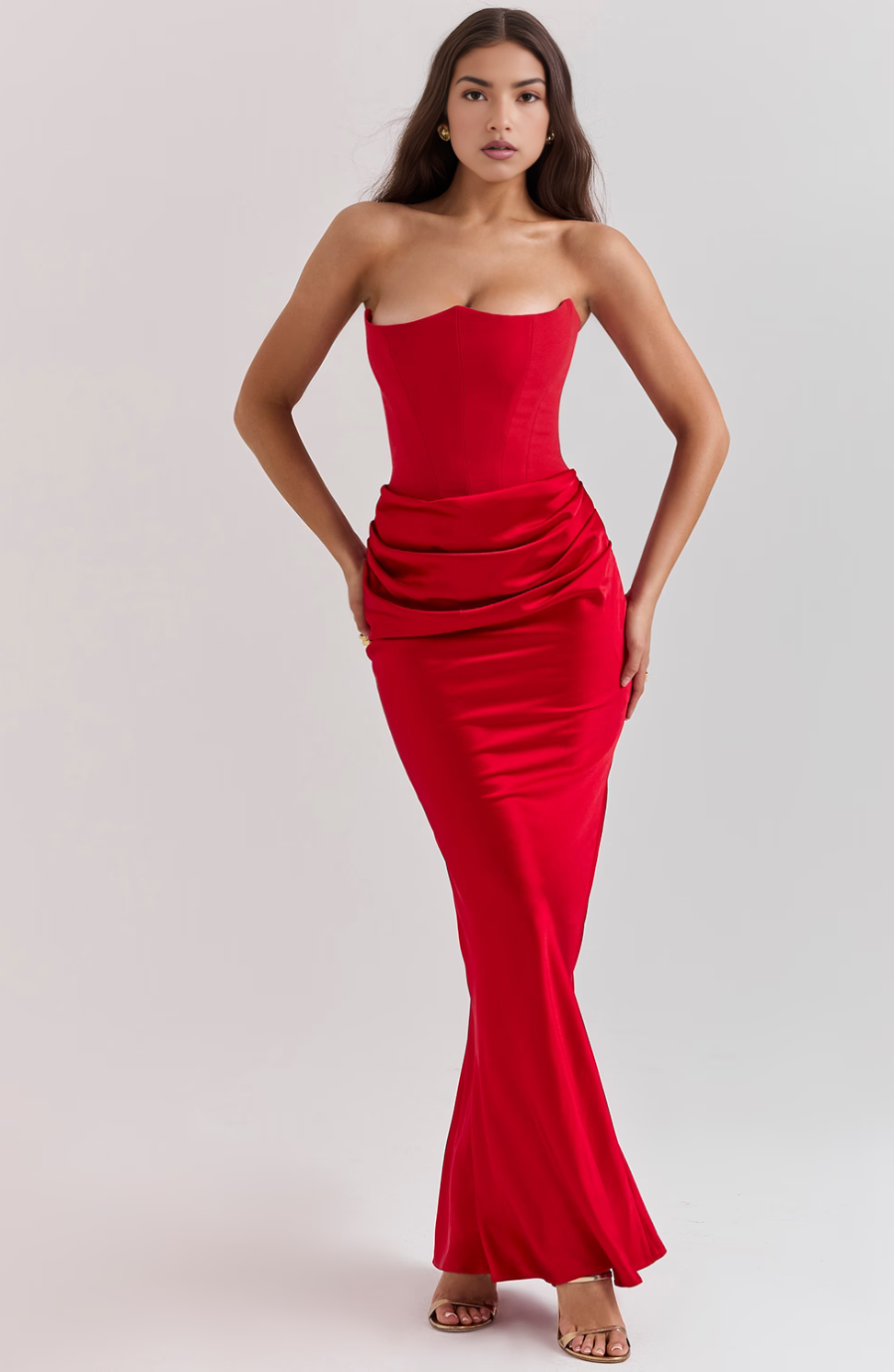 Tessa | Straploze Maxi Jurk