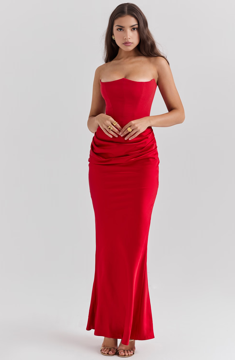 Tessa | Straploze Maxi Jurk