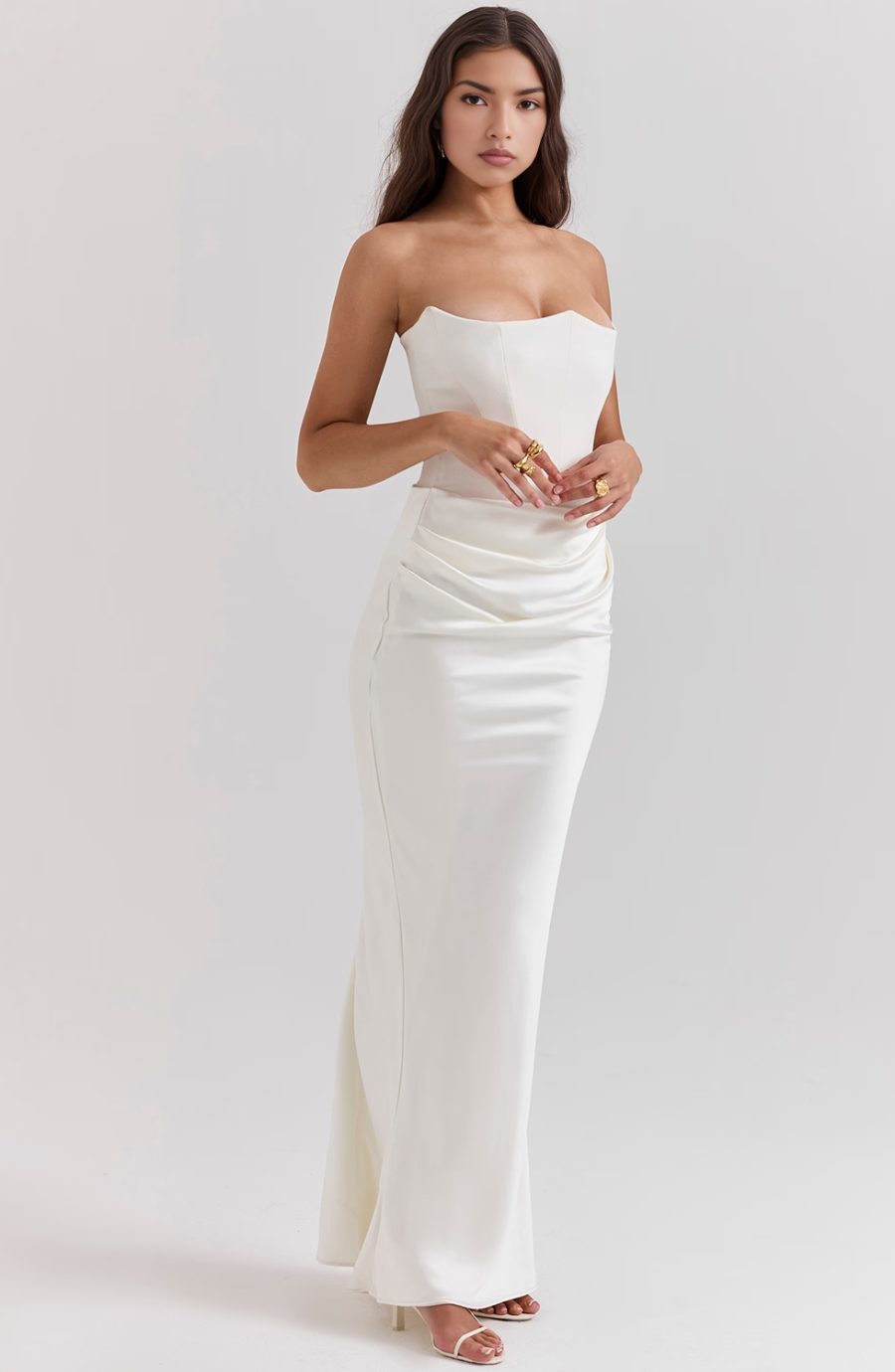 Tessa | Straploze Maxi Jurk