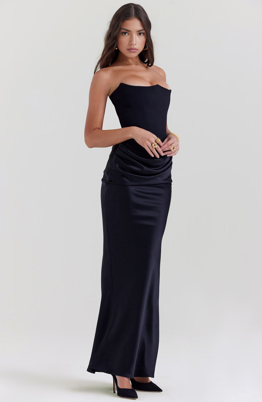 Tessa | Straploze Maxi Jurk