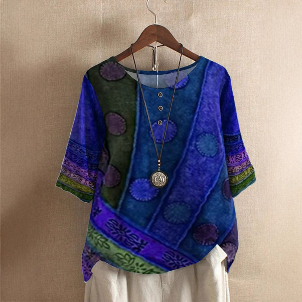 Ghuen | Kleurrijke Boho Top