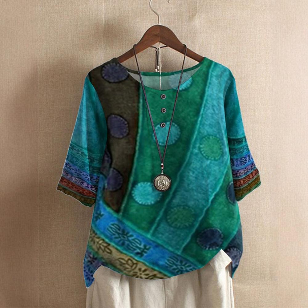 Ghuen | Kleurrijke Boho Top