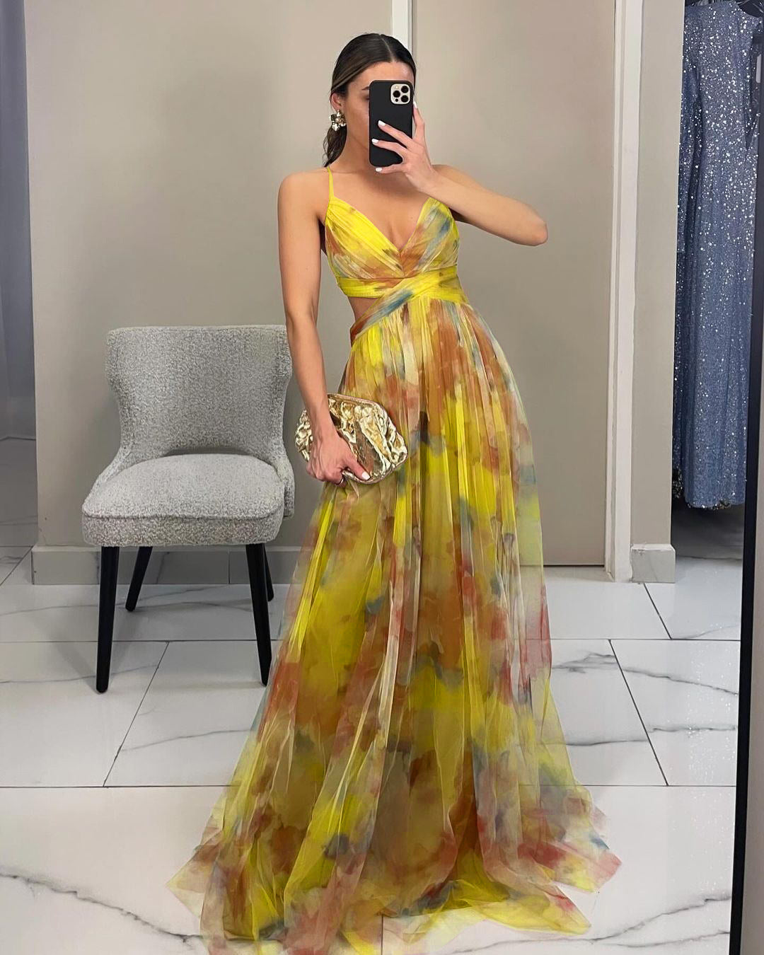 Betoverende Maxi-jurk met Bloemenprint