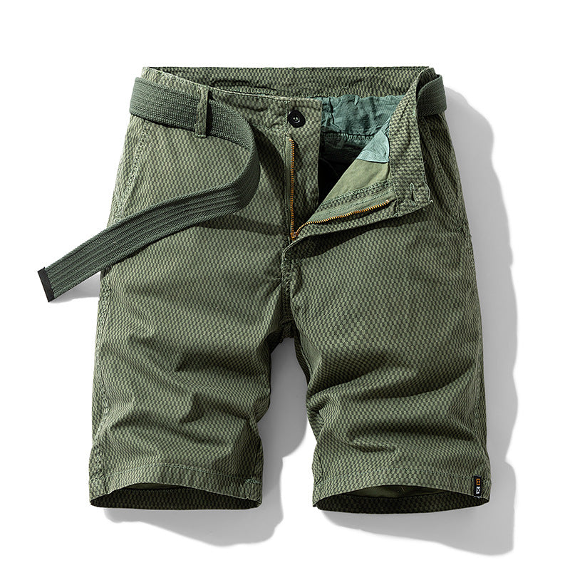 Daan – Stijlvolle Urban Shorts met Houndstooth-patroon