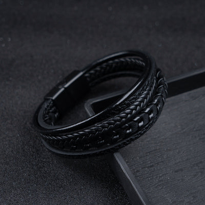 Ragnar Band - Leren Gevlochten Viking Armband (1+1 GRATIS)