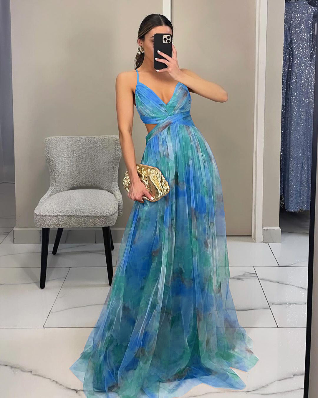 Betoverende Maxi-jurk met Bloemenprint