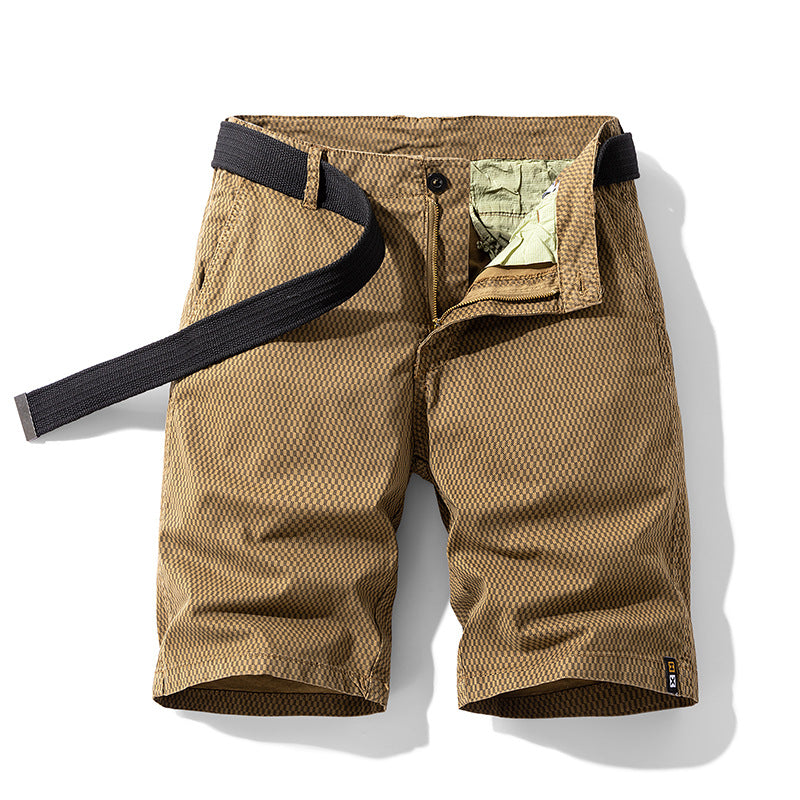 Daan – Stijlvolle Urban Shorts met Houndstooth-patroon
