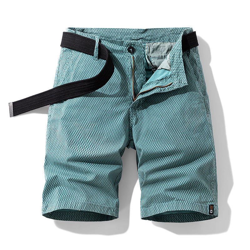 Daan – Stijlvolle Urban Shorts met Houndstooth-patroon