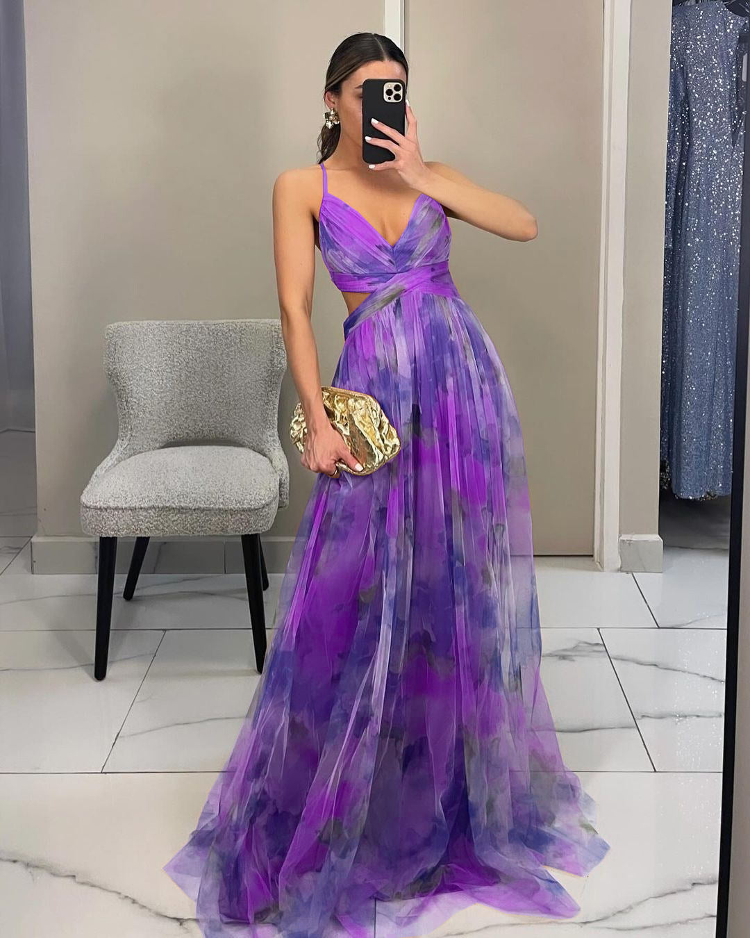 Betoverende Maxi-jurk met Bloemenprint