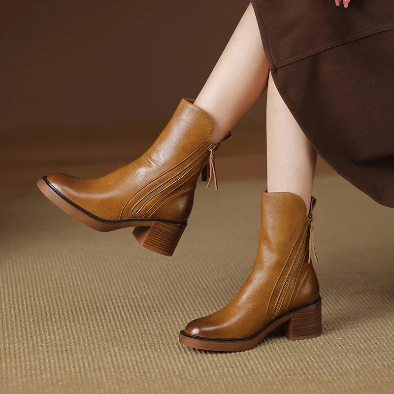 Klara™ – Leder-Stiefeletten