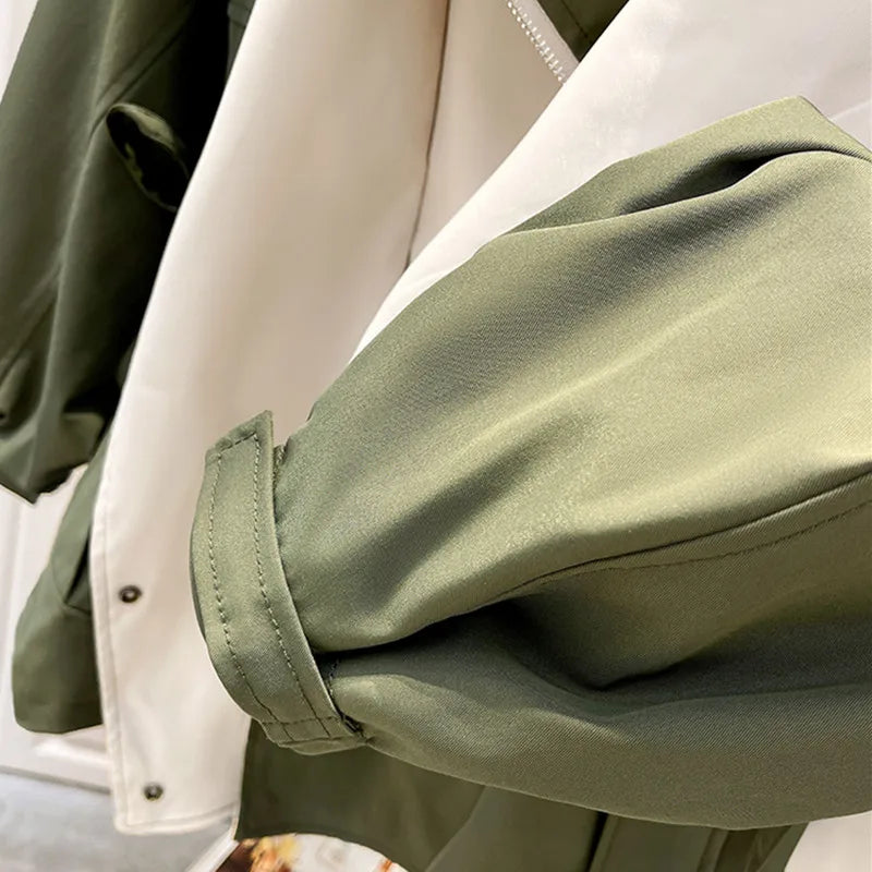 Sanne – Luxe Trenchcoat met Dubbele Kraag