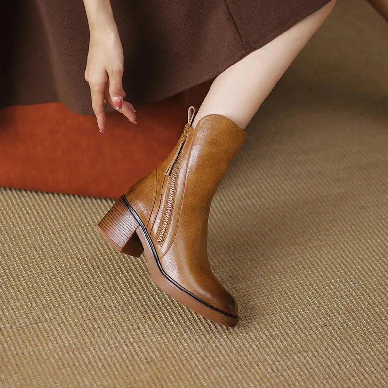 Klara™ – Leder-Stiefeletten