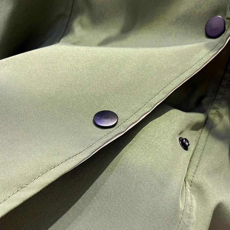 Sanne – Luxe Trenchcoat met Dubbele Kraag