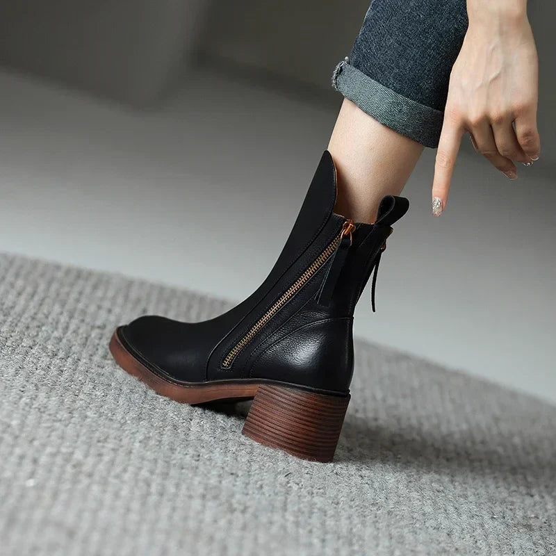 Klara™ – Leder-Stiefeletten