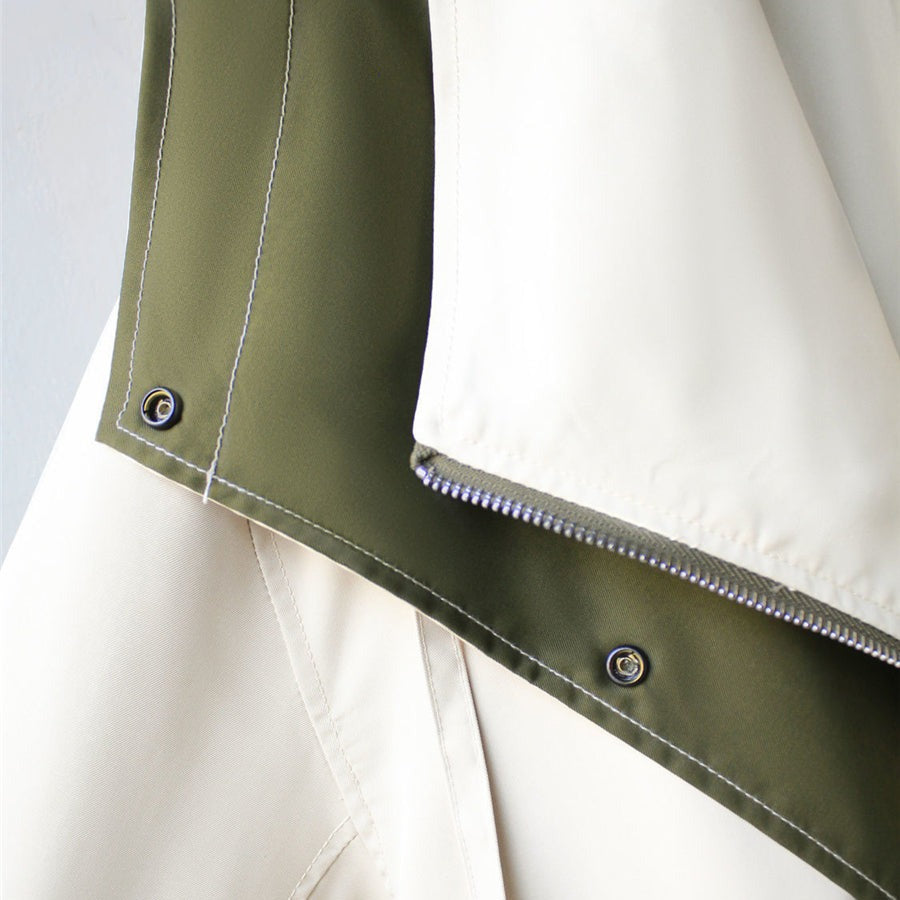 Sanne – Luxe Trenchcoat met Dubbele Kraag
