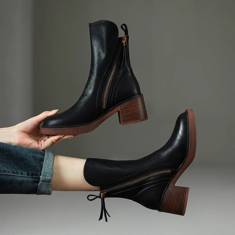 Klara™ – Leder-Stiefeletten