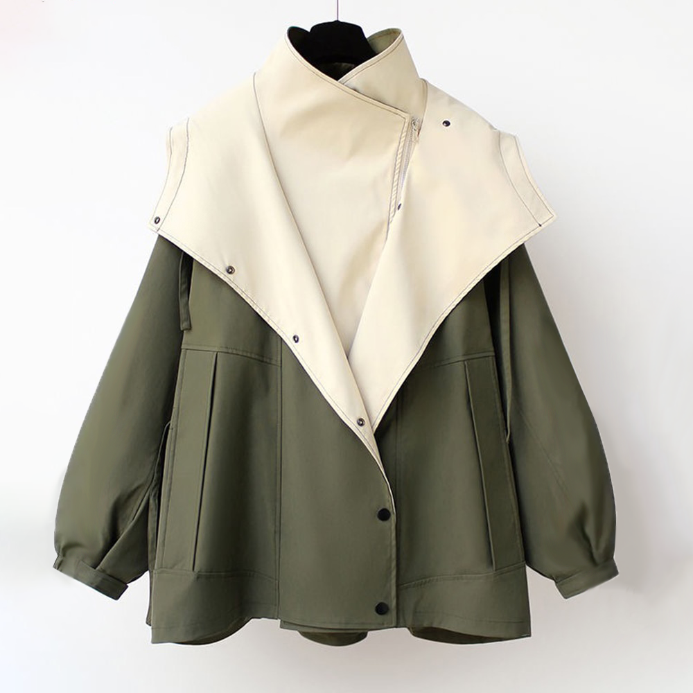 Sanne – Luxe Trenchcoat met Dubbele Kraag