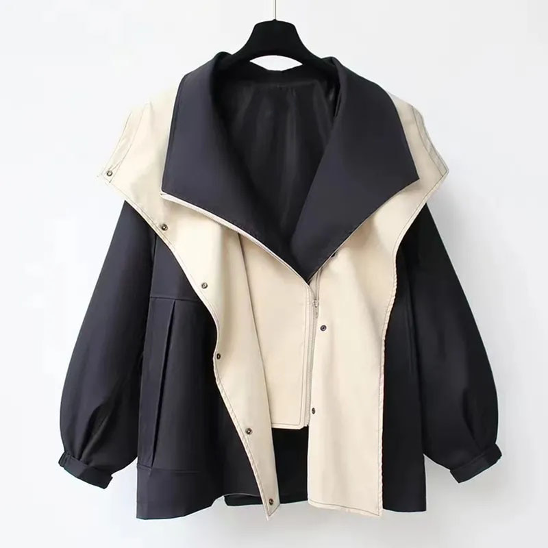Sanne – Luxe Trenchcoat met Dubbele Kraag