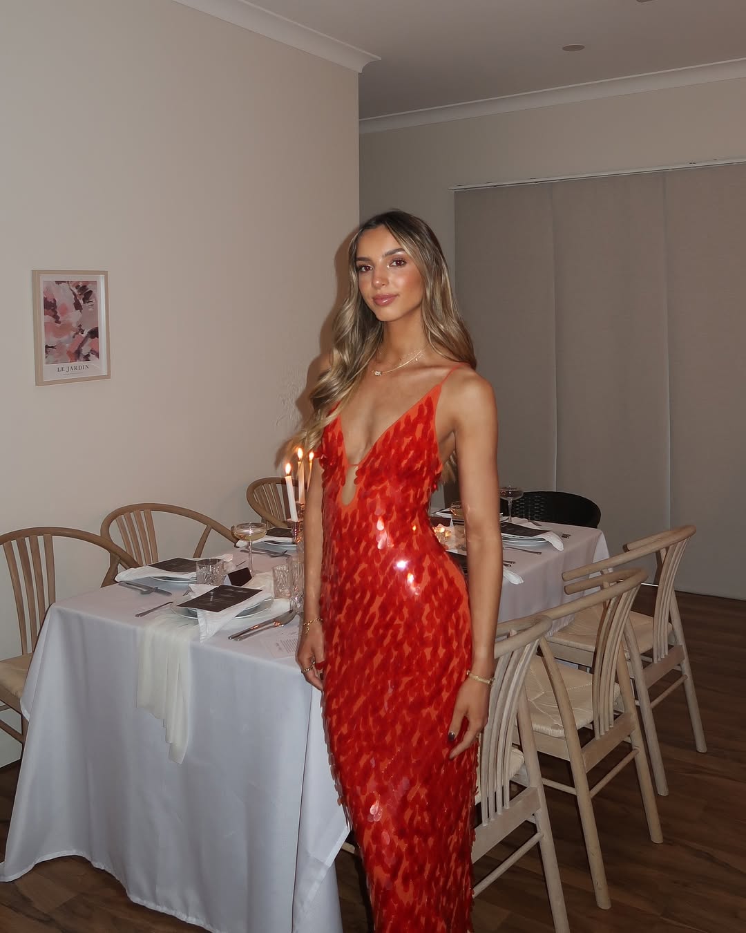 Pailletten Maxi Jurk