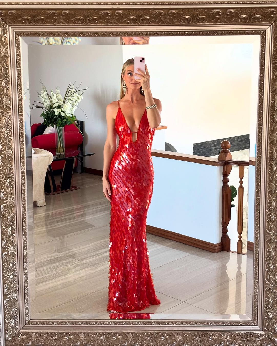 Pailletten Maxi Jurk