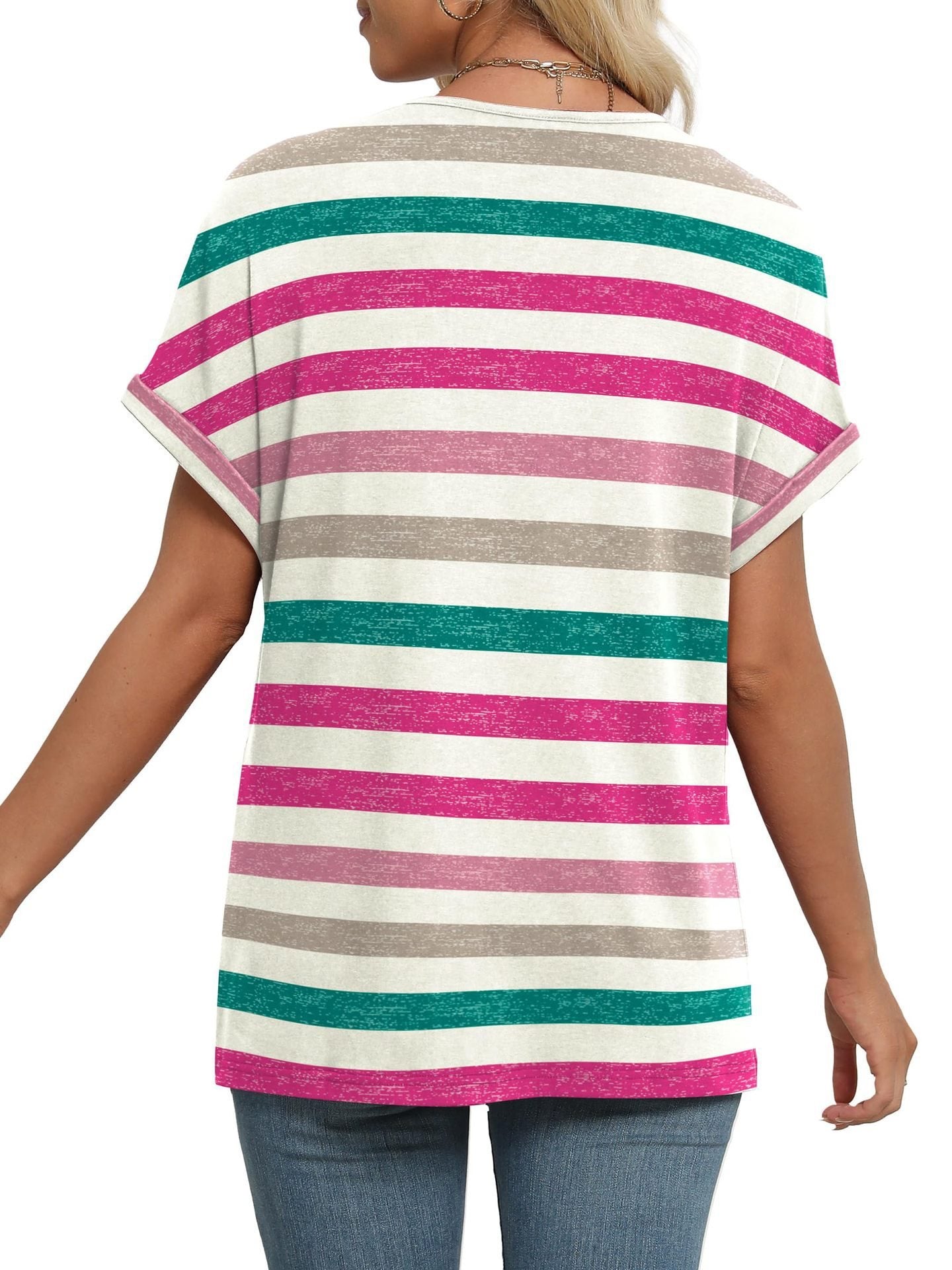 Prime™ | Comfortabel Gestreept T-shirt met Relaxte Pasvorm
