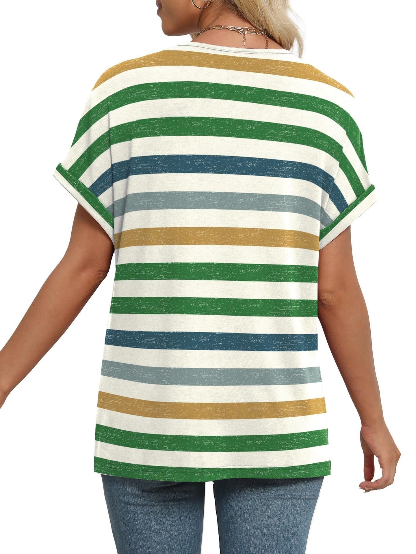 Prime™ | Comfortabel Gestreept T-shirt met Relaxte Pasvorm