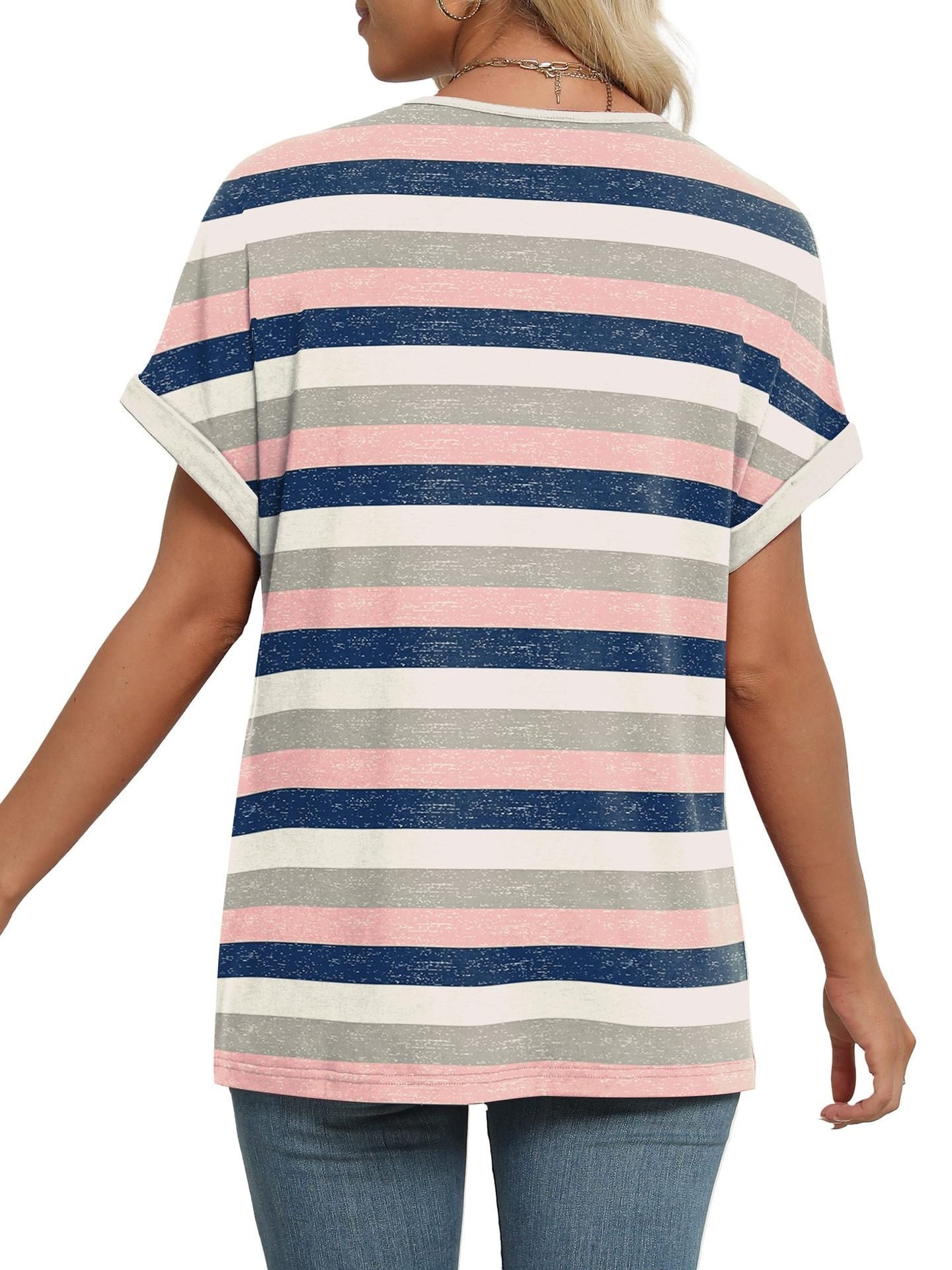 Prime™ | Comfortabel Gestreept T-shirt met Relaxte Pasvorm