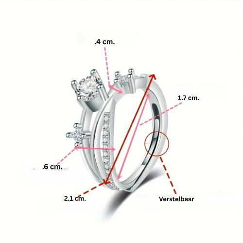 Radiant Grace Ring | Samen tegen Borstkanker (1+1 GRATIS)