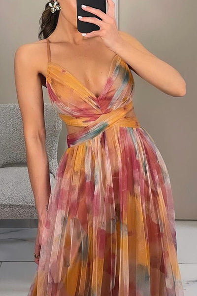 Betoverende Maxi-jurk met Bloemenprint