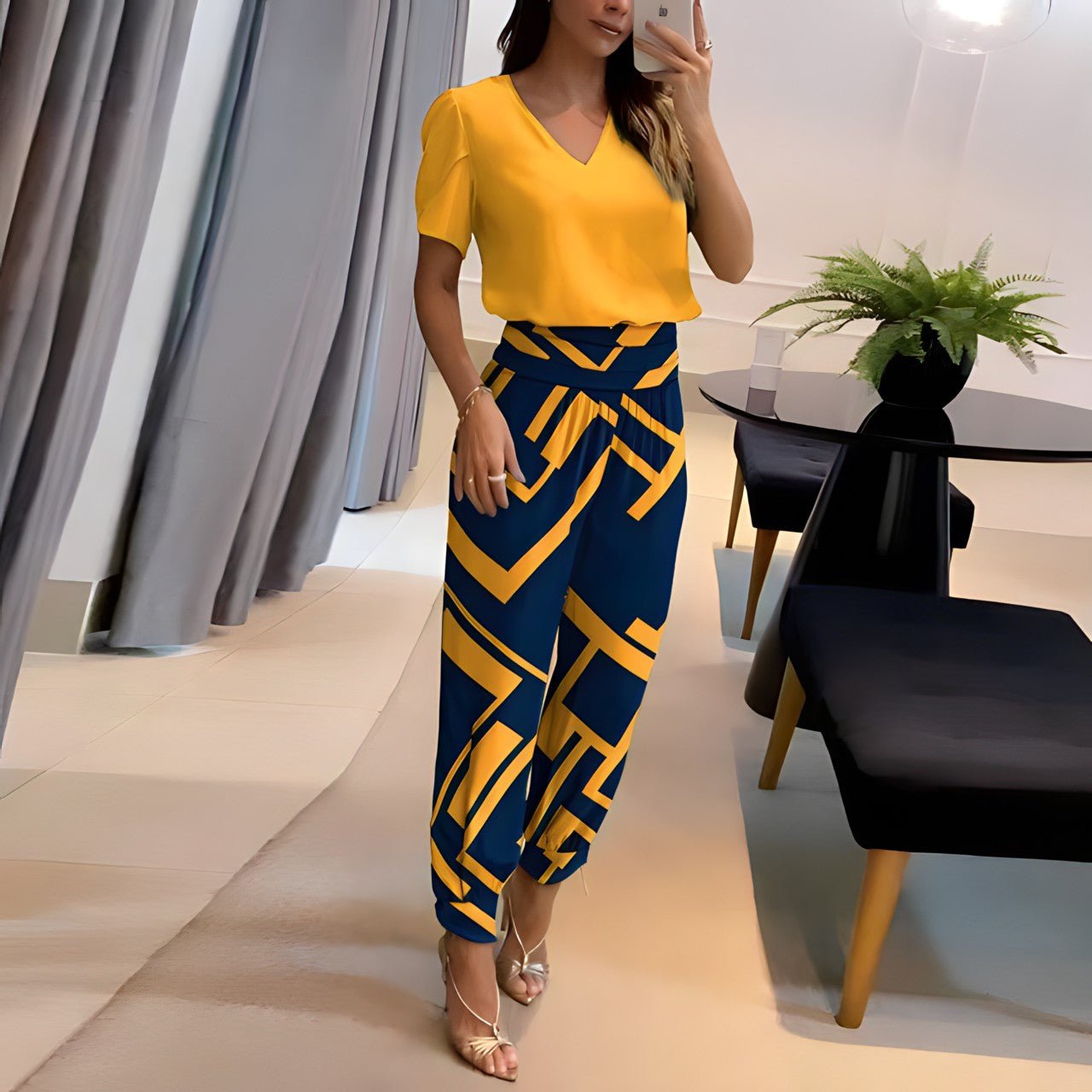 Sofie - Trendy Set met Blouse en Broek