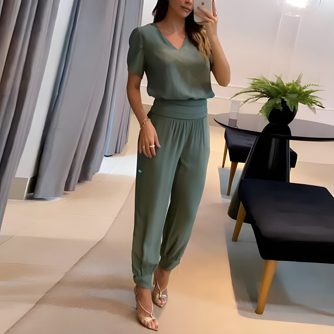 Sofie - Trendy Set met Blouse en Broek