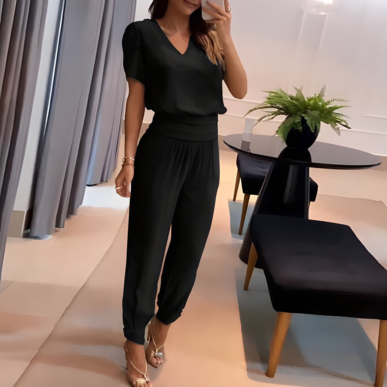 Sofie - Trendy Set met Blouse en Broek