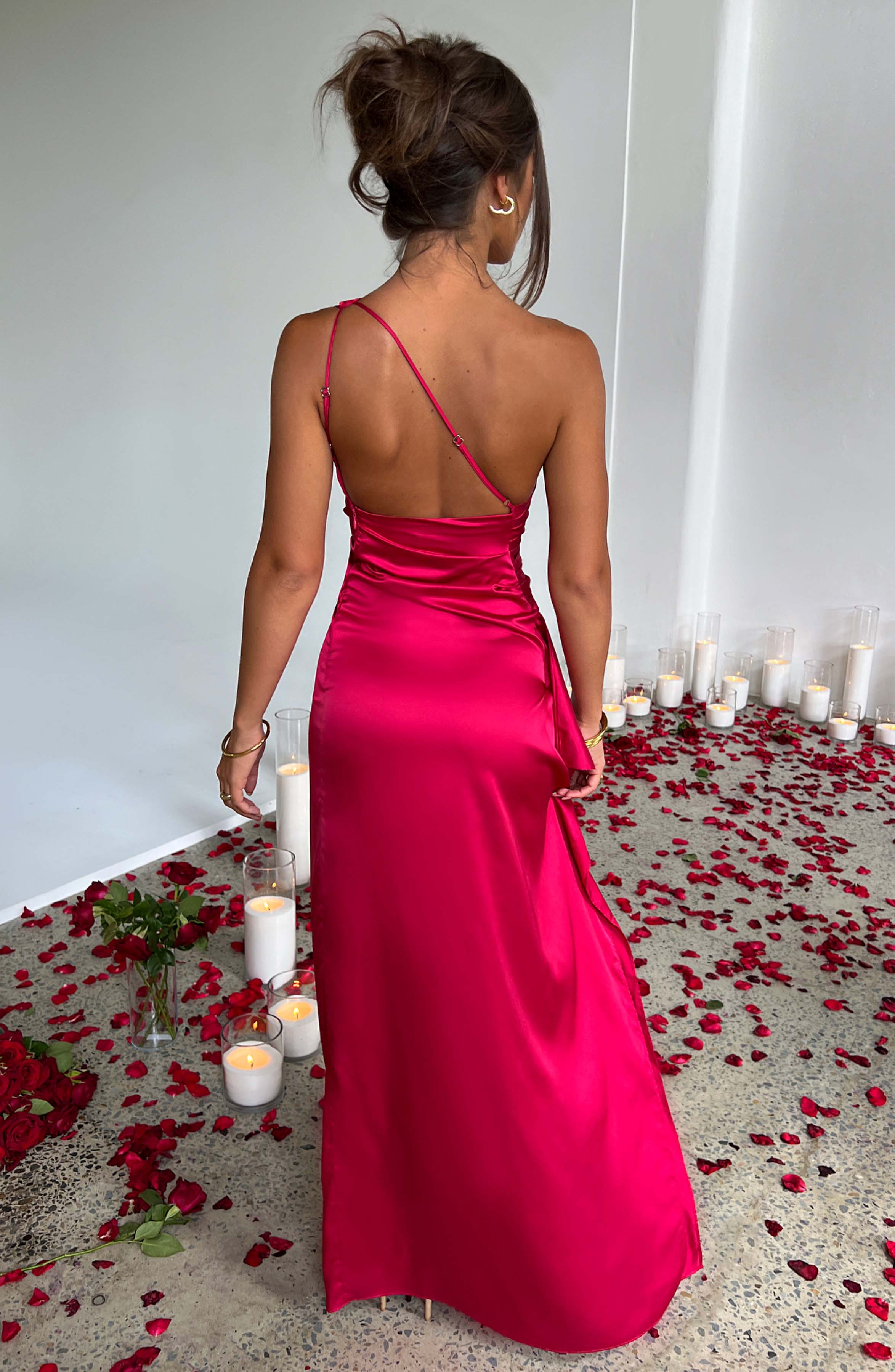 Skye | One Shoulder Maxi Jurk